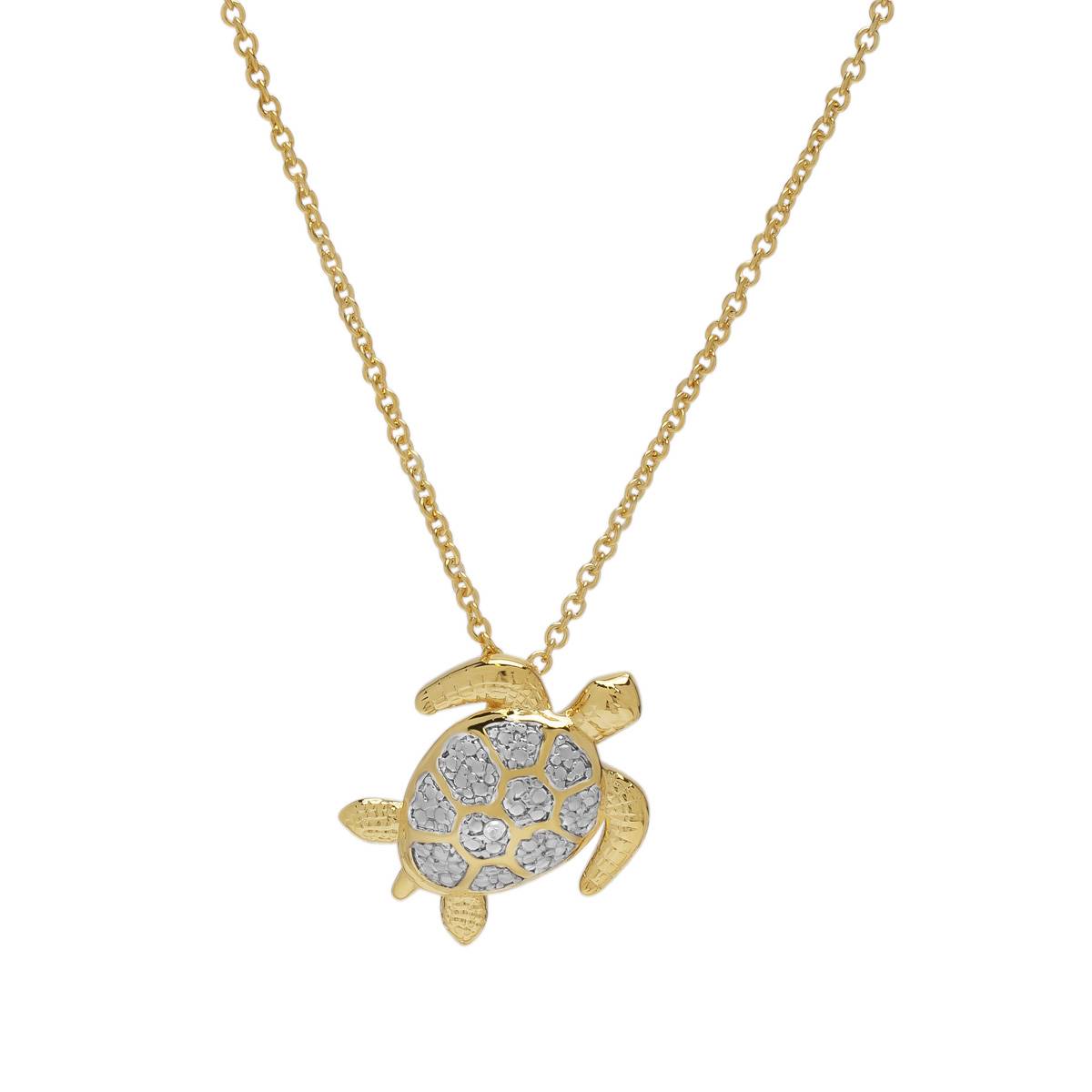 Accents By Gianni Argento Turtle Pendant Necklace