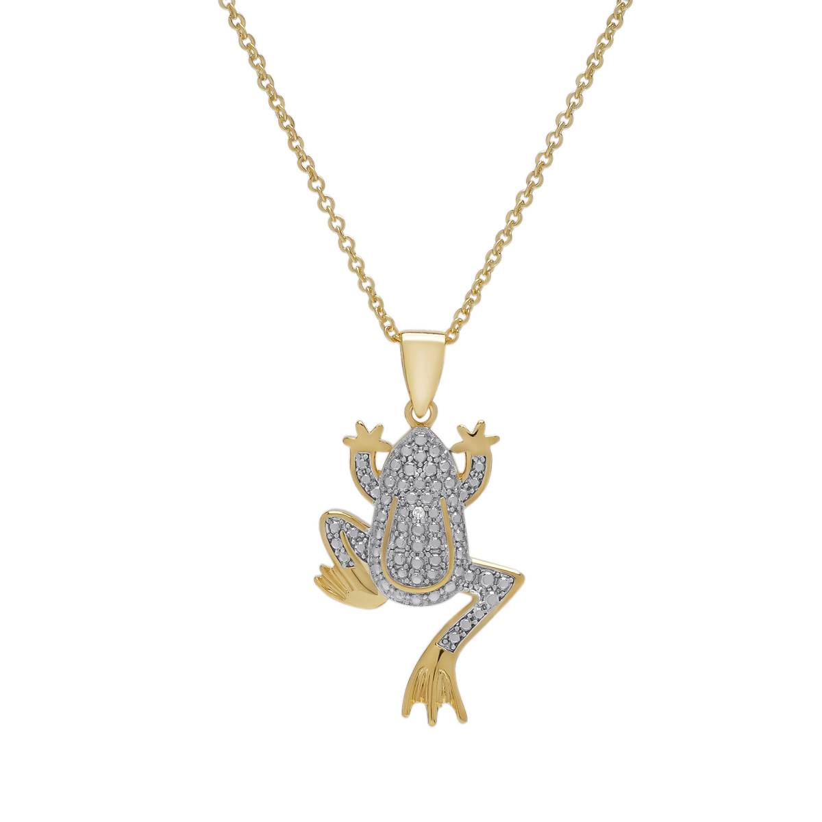 Accents By Gianni Argento Frog Pendant Necklace