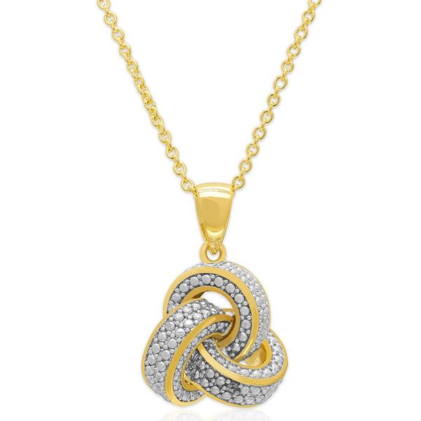 Accents by Gianni Argento Diamond Accent Love Knot Pendant