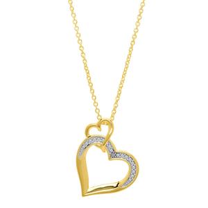 Accents by Gianni Argento Diamond Intertwined Heart Pendant
