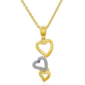 Accents by Gianni Argento Diamond Accent Triple Heart Pendant