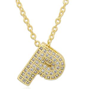 Accents by Gianni Argento 14kt. Gold Bubble Initial P Pendant