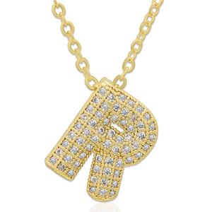 Accents by Gianni Argento 14kt. Gold Bubble Initial R Pendant