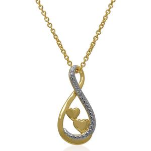 Accents by Gianni Argento Diamond Double Heart Infinity Pendant