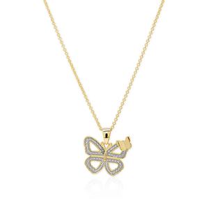 Accents by Gianni Argento Gold-Plated Mom & Child Pendant