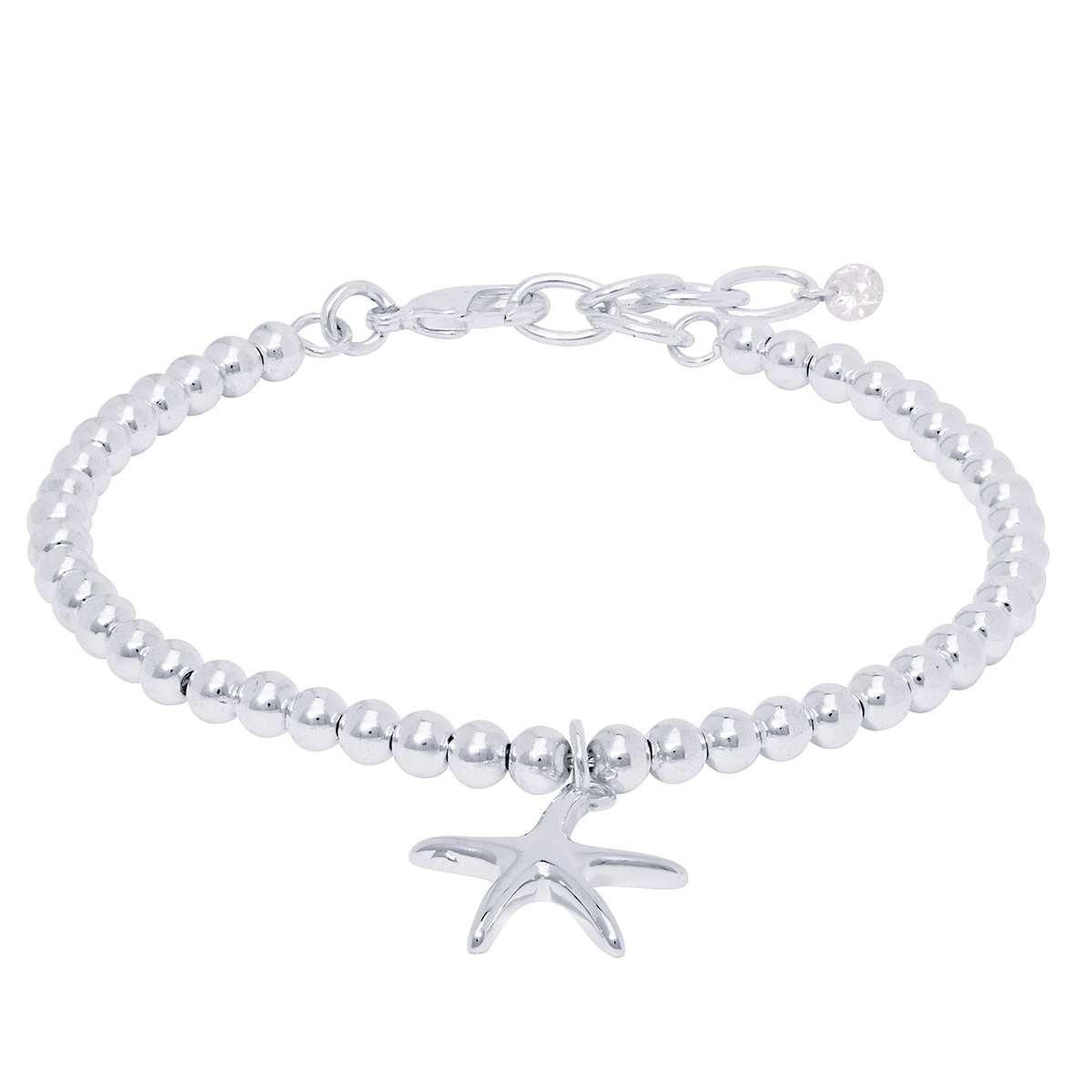 Starfish Charm Beaded Bracelet