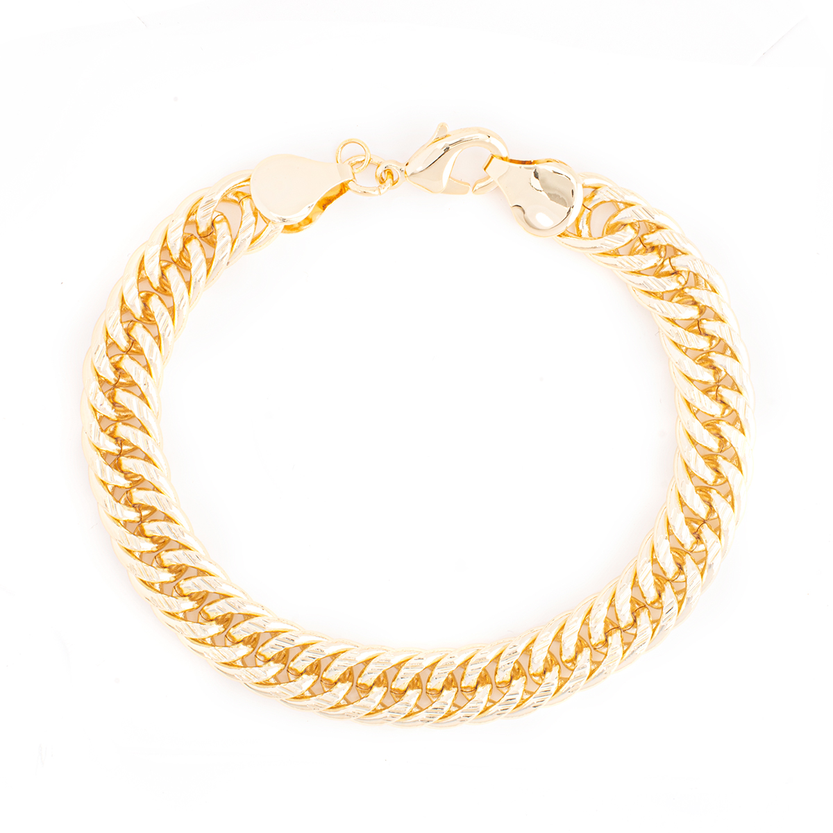 CZ Diamond Cut Chain Link Bracelet