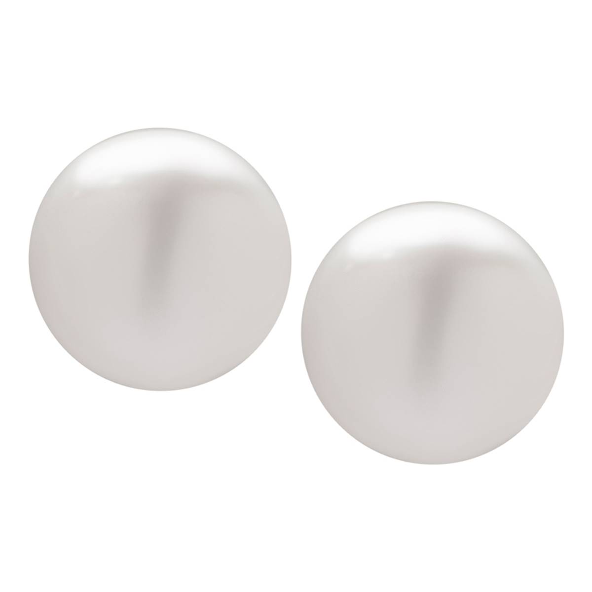 Sterling Silver 9mm White Pearl Stud Earrings