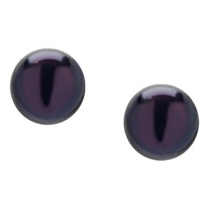 Sterling Silver Peacock Pearl Stud Earrings