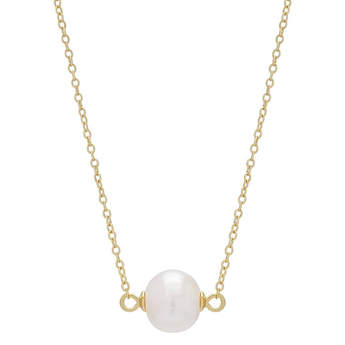 14kt. Gold Over Sterling Silver Pearl Pendant Necklace