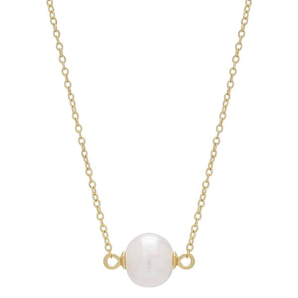 14kt. Gold over Sterling Silver Pearl Pendant Necklace