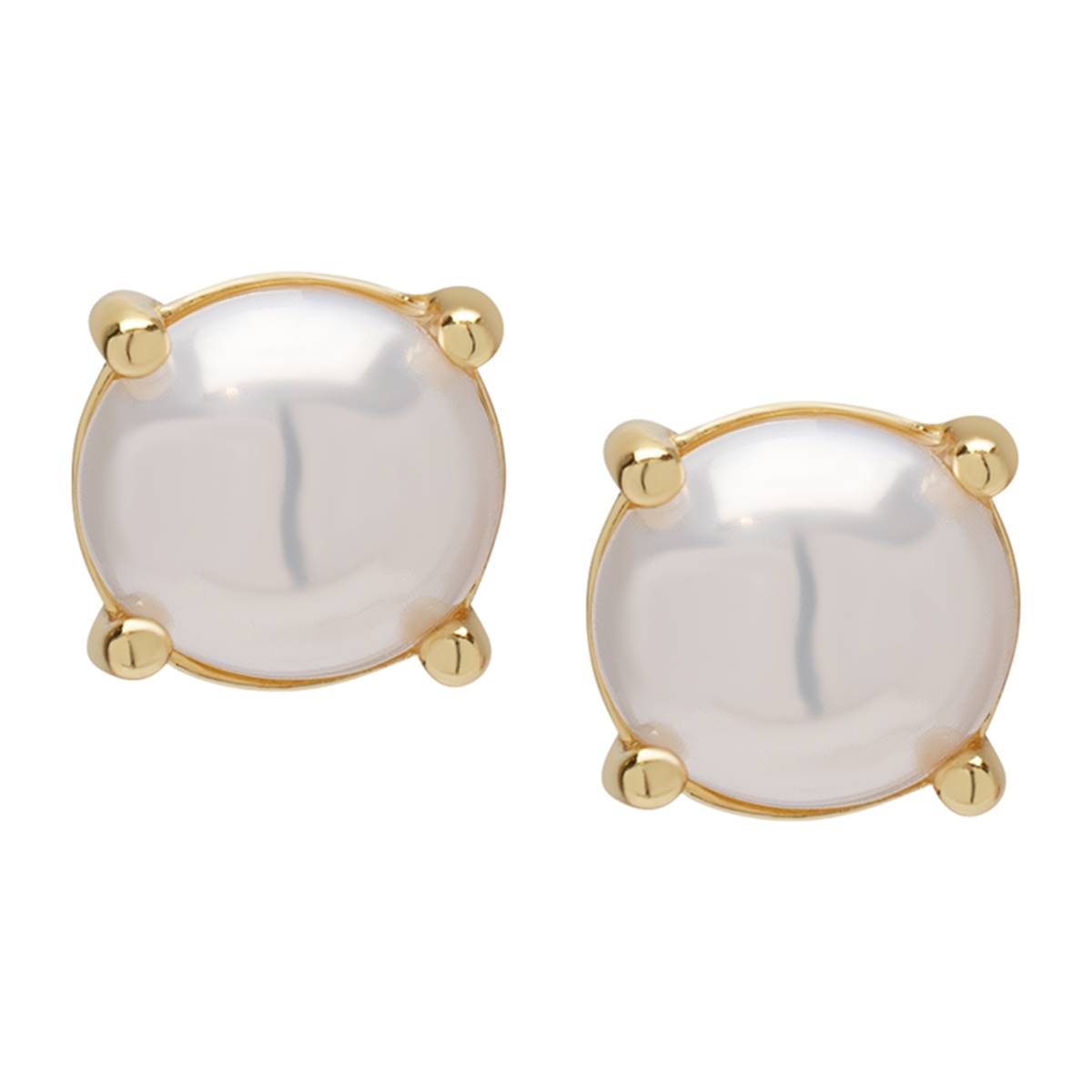 14kt. Gold Over Sterling Silver Pearl Stud Earrings