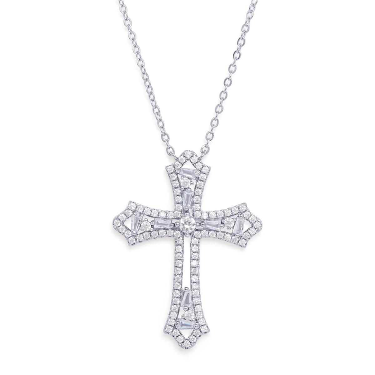 CZ Cross Pendant