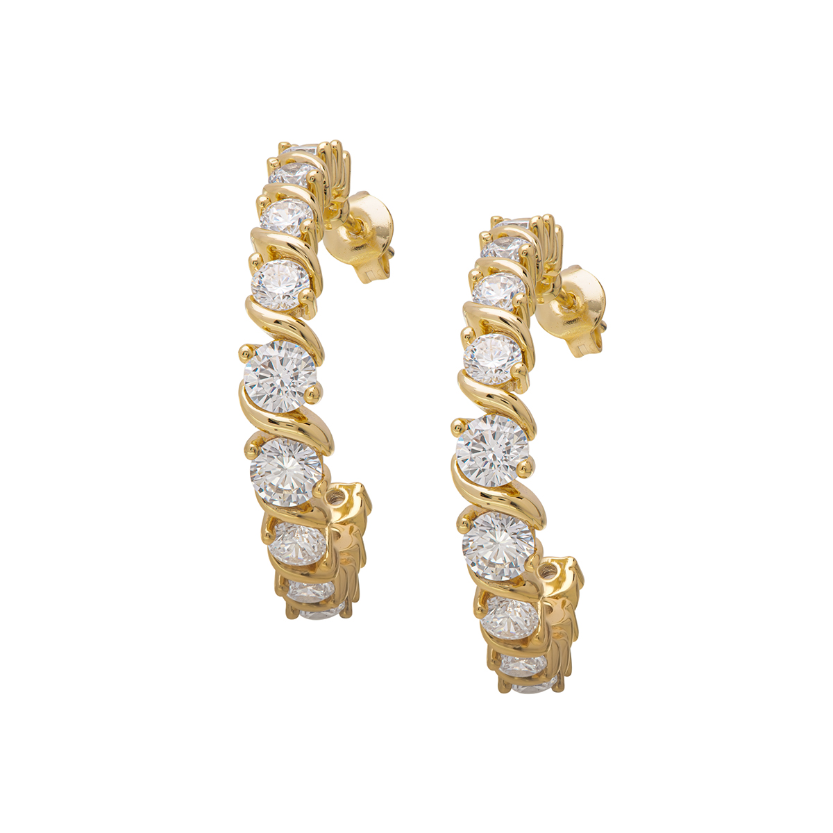 Gold Plated Hoop Earrings