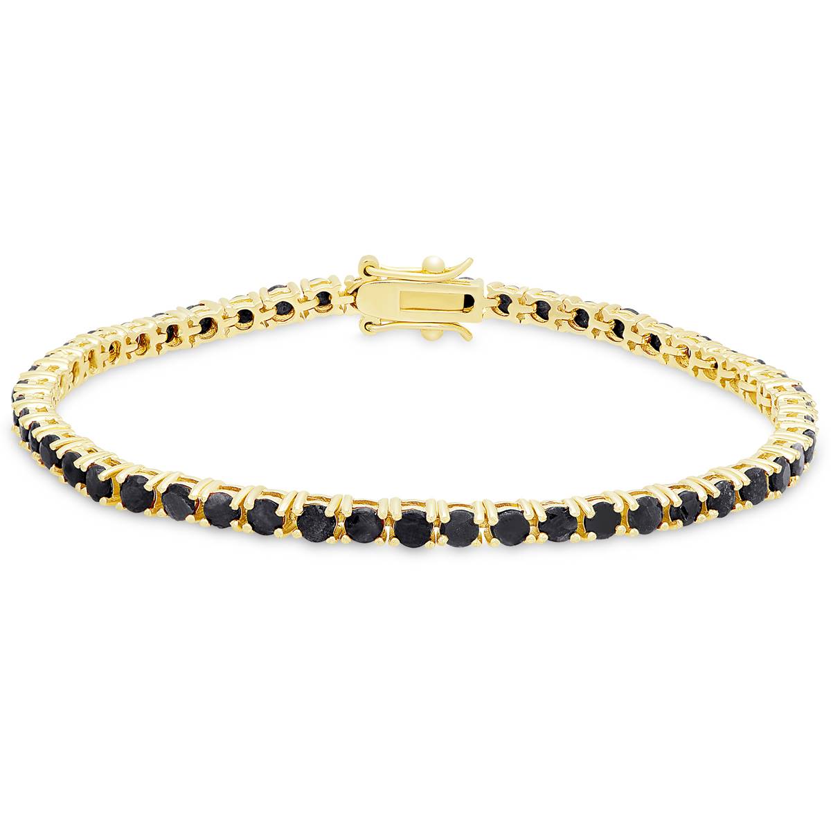 Gold Plated Round Tennis Bracelet