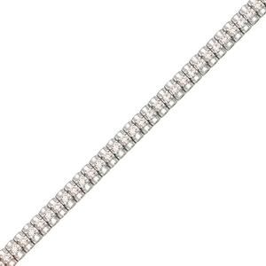Fine Silver Plated CZ Tennis Bracelet