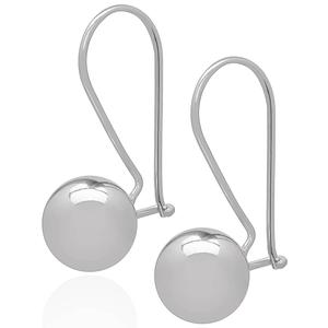 Gianni Argento 10mm Ball Shepherd Earrings