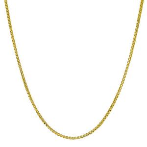 Gianni Argento 16in. Gold over Sterling Box Chain Necklace