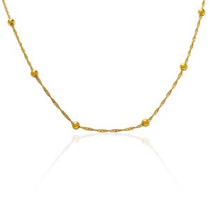 Gianni Argento 20in. Yellow Gold Station Chain Necklace