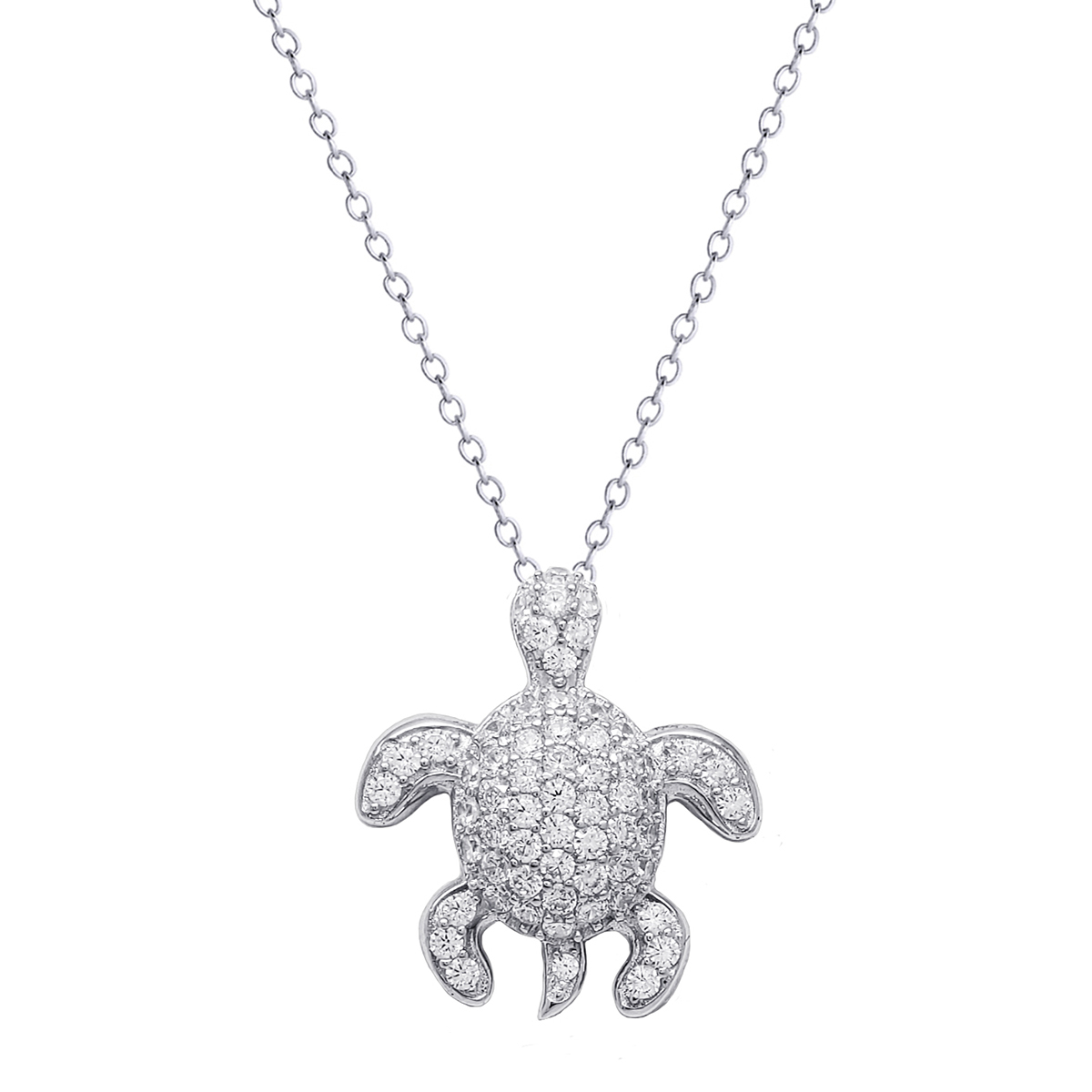 Sterling Silver Turtle Necklace