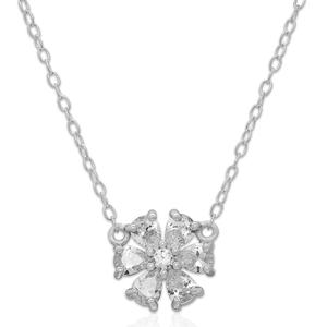 Sterling Silver Flower Necklace