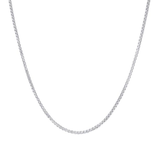 16in. Sterling Silver DC Box 16in. Chain Necklace