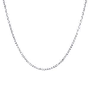 18in. Sterling Silver DC Box 18in. Chain Necklace