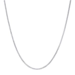 Sterling Silver DC Box 20in. Chain Necklace