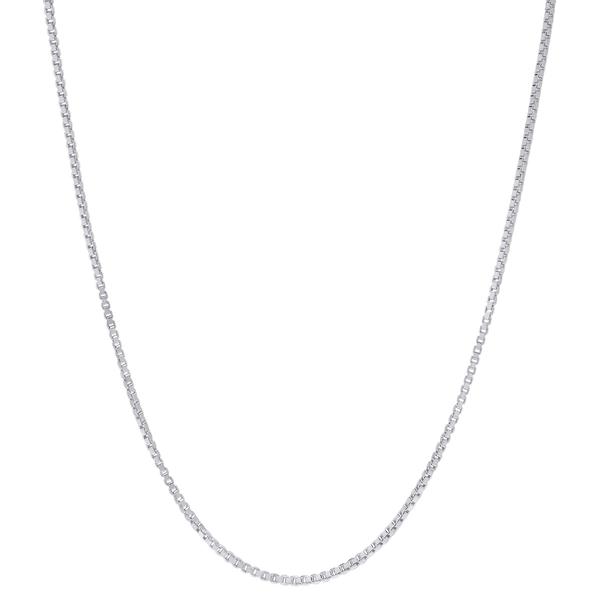 Sterling Silver DC Box 24in. Chain Necklace