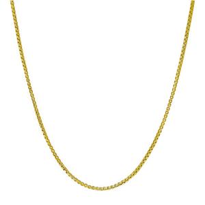 14kt. Over Sterling Silver DC Box 20in. Chain Necklace