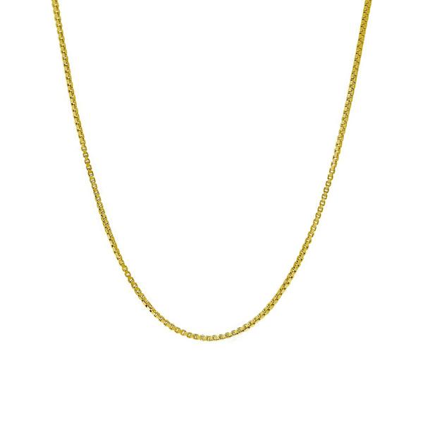 14kt. Over Sterling Silver DC Box 22in. Chain Necklace