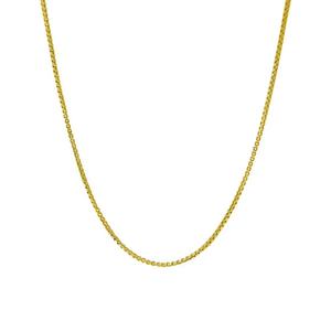 14kt. Over Sterling Silver DC Box 22in. Chain Necklace
