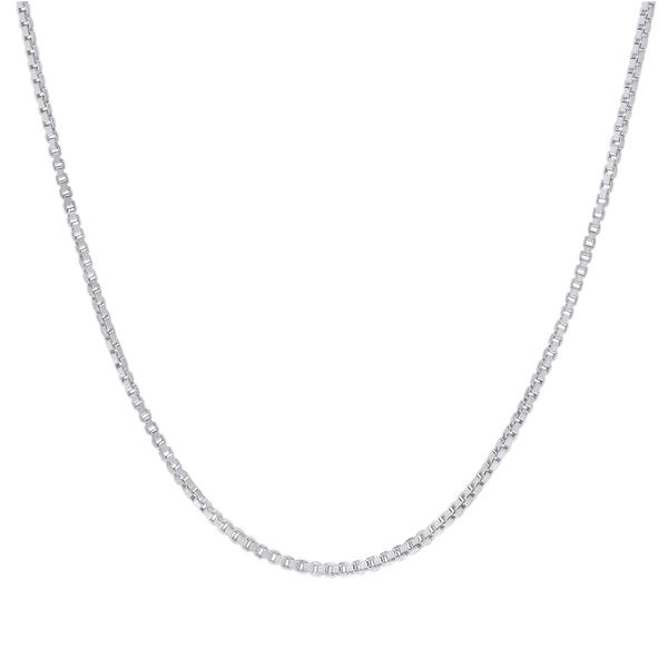 Sterling Silver DC Box 16in. Chain Necklace