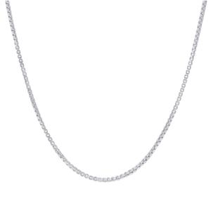 Sterling Silver DC Box 16in. Chain Necklace