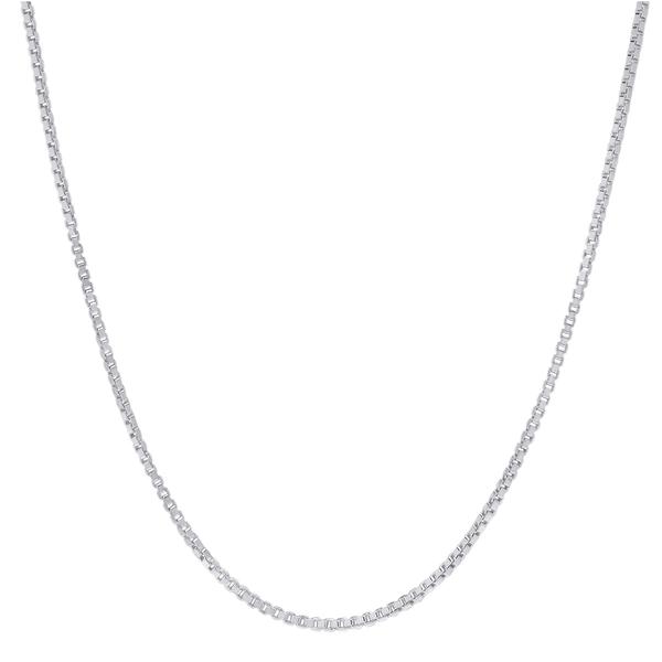Sterling Silver DC Box 18in. Chain Necklace