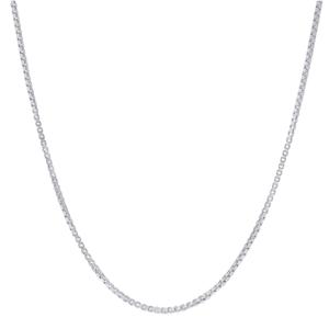 Sterling Silver DC Box 18in. Chain Necklace