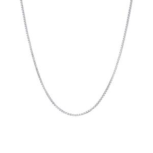 Sterling Silver DC Box 20in. Chain Necklace