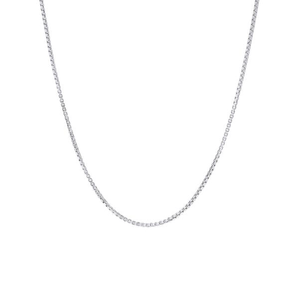 Sterling Silver DC Box 20in. Chain Necklace