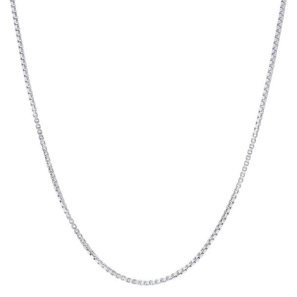 Sterling Silver Diamond Cut Box Chain Necklace