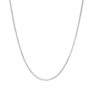 Sterling Silver DC Box 24in. Chain Necklace