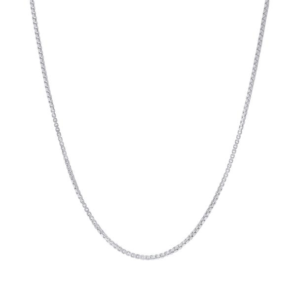 Sterling Silver DC Box 24in. Chain Necklace