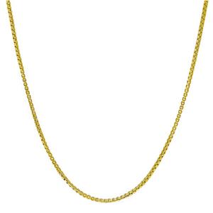 14kt. Over Sterling Silver DC Box 18in. Chain Necklace