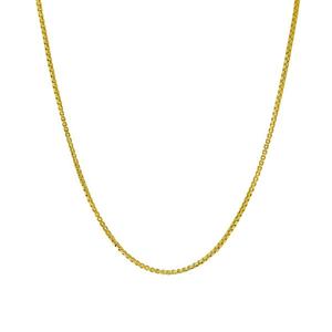 14kt. Over Sterling Silver DC Box 22in. Chain Necklace
