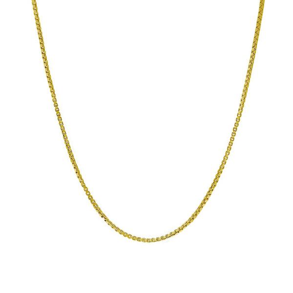14kt. Over Sterling Silver DC Box 22in. Chain Necklace