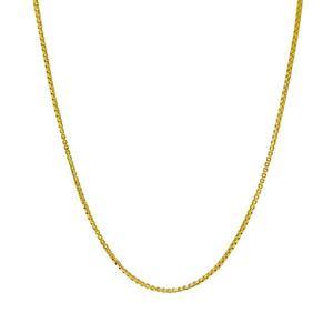 14kt. Over Sterling Silver DC Box 24in. Chain Necklace