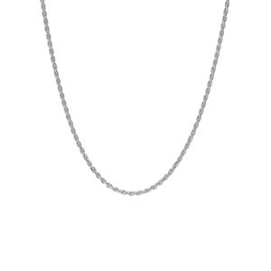 Sterling Silver DC Rope 18in. Chain Necklace