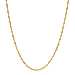 14kt. Over Sterling Silver DC Rope 24in. Chain Necklace