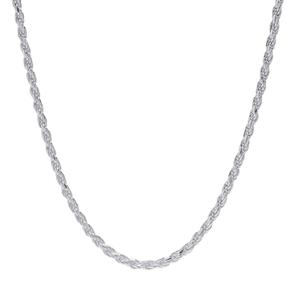 Sterling Silver DC Rope 18in. Chain Necklace