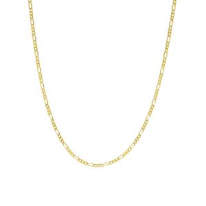 14kt. Over Sterling Silver Figaro 18in. Chain Necklace