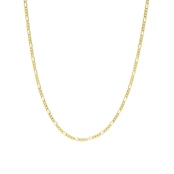 14kt. Over Sterling Silver Figaro 18in. Chain Necklace